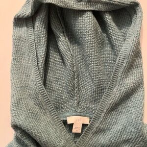 J.Jill Cotton Blend Texture Hoodie